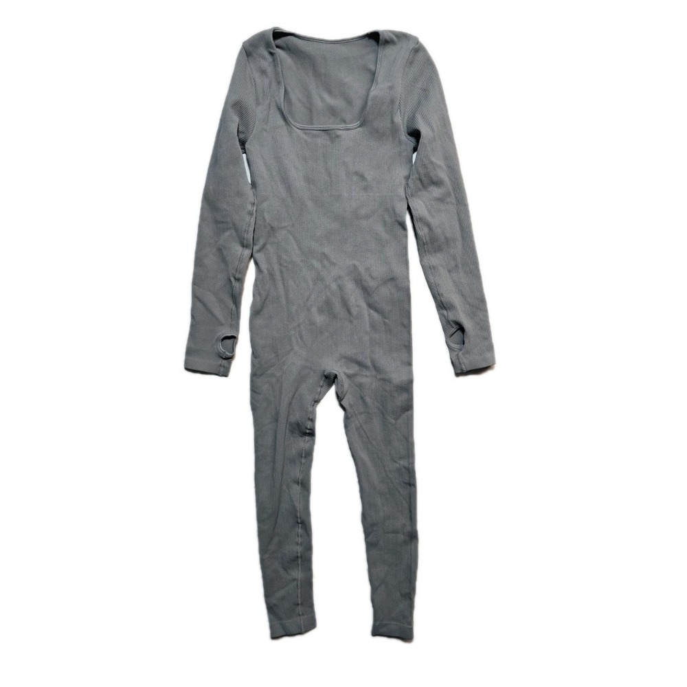 StoreHibelle Women Yoga Jumpsuits‎ Workout Ribbed Bodysuit Square Neck...